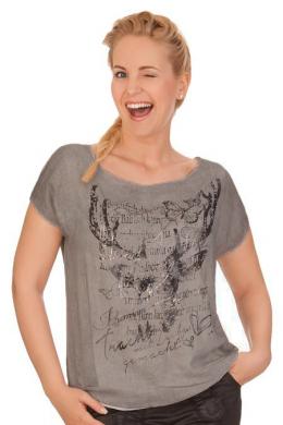Hangowear Trachtenshirt Damen - ALPINE, Grau, S