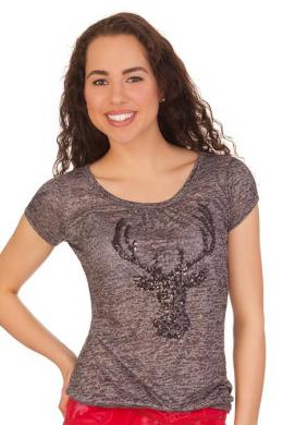 Hangowear Trachtenshirt Damen - BECKLEY, Anthrazit, M