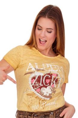 Hangowear Trachtenshirt Damen - EVI, Senfgelb, XXL