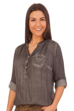 Hangowear Trachtenshirt Damen - ILONA, Grau, XS