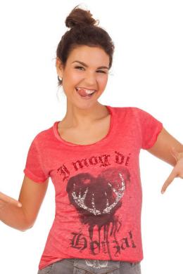 Hangowear Trachtenshirt Damen - INDIRA, Rot, XS