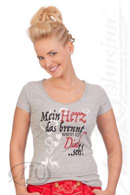 Hangowear Trachtenshirt Damen - NADINKA, Grau, L
