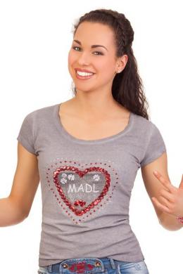 Hangowear Trachtenshirt Damen - VIANA, Grau, XL