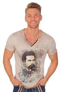 Hangowear Trachtenshirt Herren - ALMONT, Stein, 5XL