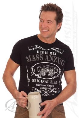 Hangowear Trachtenshirt Herren - CLEMENS, Schwarz, M