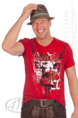 Hangowear Trachtenshirt Herren - EDDI - DIRNDLJÄGER, Rot, XS