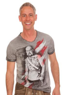Hangowear Trachtenshirt Herren - FAUSTO, Grau, XXL