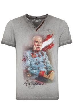 Hangowear Trachtenshirt Herren - FRANZ, Grau, M