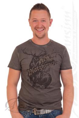 Hangowear Trachtenshirt Herren - GARRY, Anthrazit, L