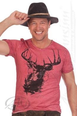 Hangowear Trachtenshirt Herren - GEORG, Rot, S
