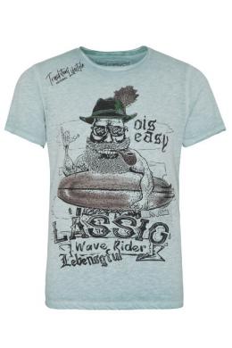 Hangowear Trachtenshirt Herren - HANS, Türkis, XXXL
