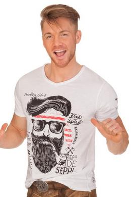 Hangowear Trachtenshirt Herren - KENNY AUSTRIA, Weiß, XXXL