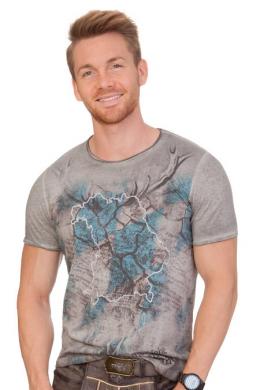 Hangowear Trachtenshirt Herren - LARS, Grau, M