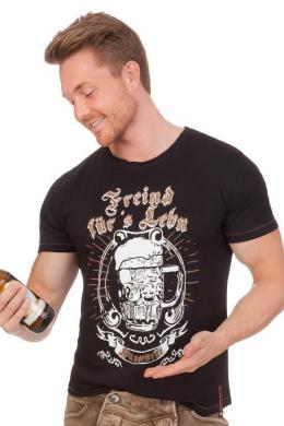 Hangowear Trachtenshirt Herren - LOTHAR, Schwarz, XXXL