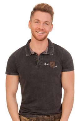 Hangowear Trachtenshirt Herren - ODOARDO, Anthrazit, S