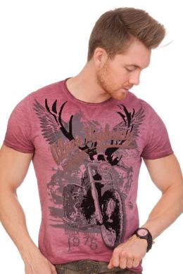 Hangowear Trachtenshirt Herren - TILL, Weinrot, XXXL