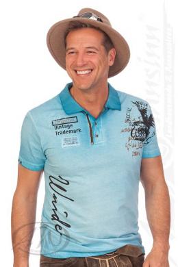 Hangowear Trachtenshirt Herren - URBAN, Aqua, XL