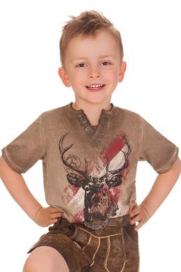 Hangowear Trachtenshirt Kind - FERDI KIDS AUSTRIA, Braun, 110/116