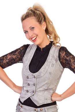 Hangowear Trachtenweste Damen - HANNA, Hellgrau, XL