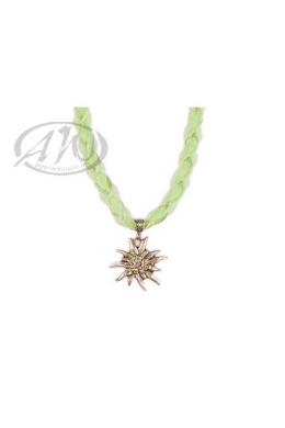 Herbert Hahn Trachtenkette - EDELWEISS FLECHTBANDL, Hellgrün