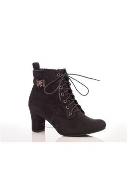 Hirschkogel Trachten Stiefeletten - FANNY, Schwarz, 42
