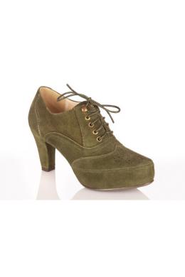 Hirschkogel Trachtenpumps - EMILIA, Dunkelgrün, 35