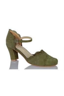 Hirschkogel Trachtenpumps - MARIANA, Oliv, 36