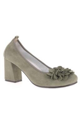 Hirschkogel Trachtenpumps - MICHELLE, Khaki, 42