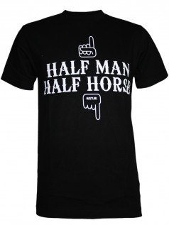 Hustler Herren T-Shirt Half & Half (M)