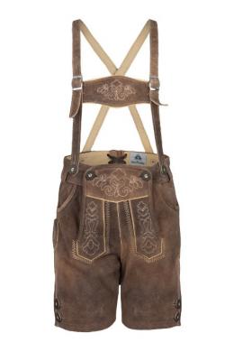 Isar-Trachten Lederhose Kinder - JANNIS, Schiefer, 98