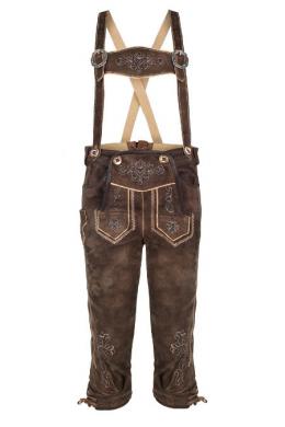 Isar-Trachten Lederhose Kinder - LUKA, Marone, 86