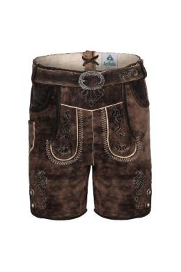 Isar-Trachten Lederhose Kinder - MILO, Schiefer, 122