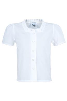 Isar-Trachten Mädchen Bluse - DINA, Weiß, 92