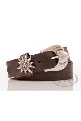 Kabe Accessoires Trachtengürtel - HERZ/EW, Braun Antik, 110
