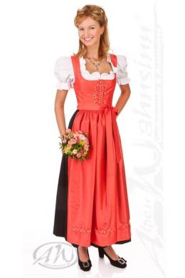Kaiser Franz Josef Dirndl lang 3tlg. - TOPLITZSEE, Koralle, 42
