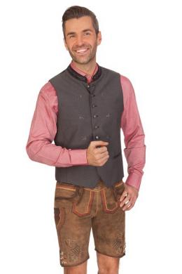 Krüger Buam Lederhose Herren kurz - DEUTSCHLAND, Braun, 44