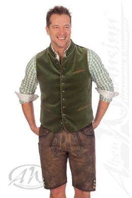 Krüger Buam Lederhose Herren kurz - ELIAS, Braun, 44