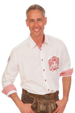Krüger Buam Trachtenhemd - AUGUSTIN, Rot, L