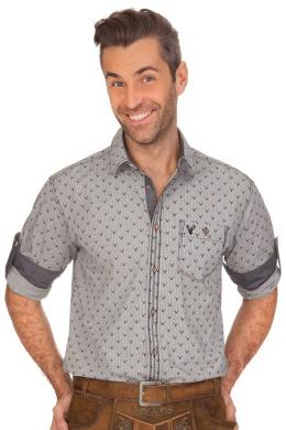 Krüger Buam Trachtenhemd - DEER, Blau, XL