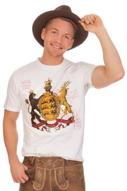 Krüger Buam Trachtenshirt Herren - WÜRTTEMBERG II, Weiß, S