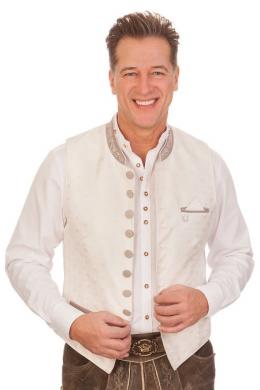 Krüger Buam Trachtenweste - HANNES, Ecru, 44