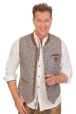 Krüger Buam Trachtenweste - SIMON, Grau, 46