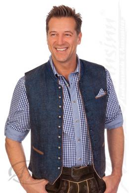Krüger Buam Trachtenweste - ZACHARIAS, Blau, 56