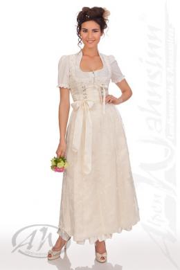Krüger Collection Dirndl lang 2tlg. - ROSELIN, Creme, 44