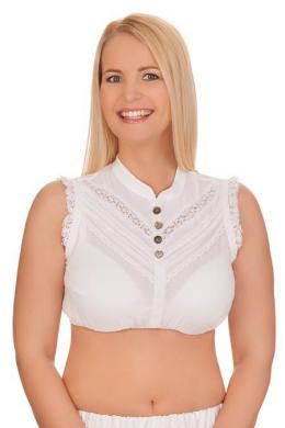 Krüger Collection Dirndlbluse - CAROLINE, Weiß, 30