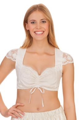 Krüger Collection Dirndlbluse - SILVIE, Ecru, 44