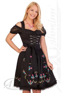 Krüger Collection Midi Dirndl 2tlg. - BLACKY, Schwarz, 50