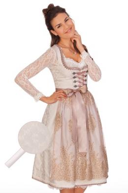 Krüger Collection Midi Dirndl 2tlg. - CHARLOTTE, Creme, 30