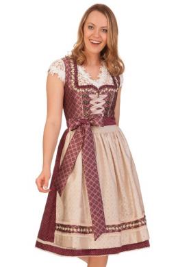Krüger Collection Midi Dirndl 2tlg. - DAMARIS, Bordeaux, 40