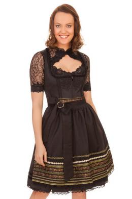 Krüger Collection Midi Dirndl 2tlg. - GABRIELA, Schwarz, 38